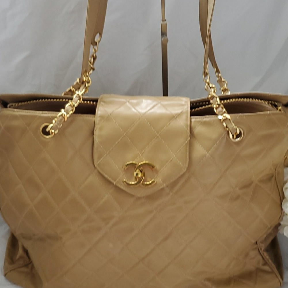 CHANEL luggage travel tote jumbo